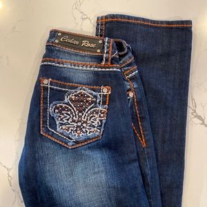 Cedar Rose cowgirl fit 27X36 jeans, never worn.